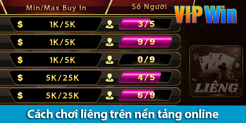 Bài Liêng – Cách chơi và những kinh nghiệm chơi cần nắm 