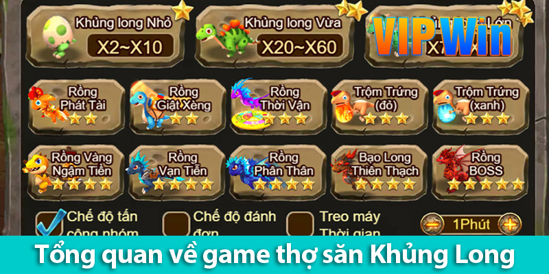 Khám phá cách chơi thợ săn Khủng Long và các bí quyết chơi luôn thắng